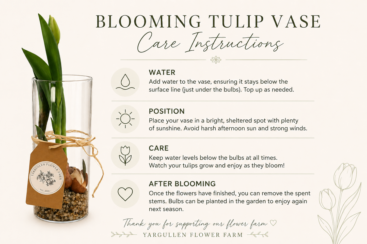 Blooming Tulip Vase